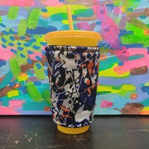 Abstract Art Venti Iced Coffee Cozy by NikkiMouse